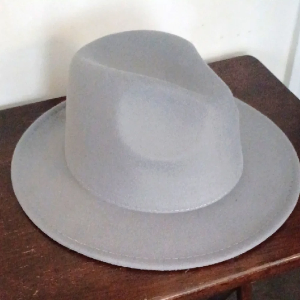 Stylish Gray Fedora Hat